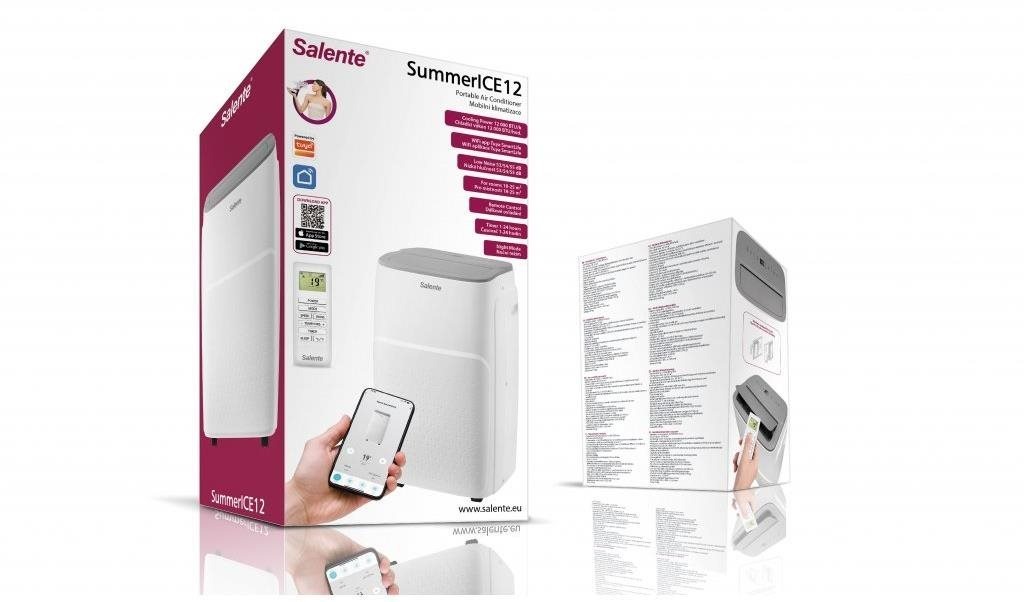 Mobilná klimatizácia Salente SummerICE12 Inteligentná mobilná klimatizácia, 12000 BTU, WiFi + Bluetooth,