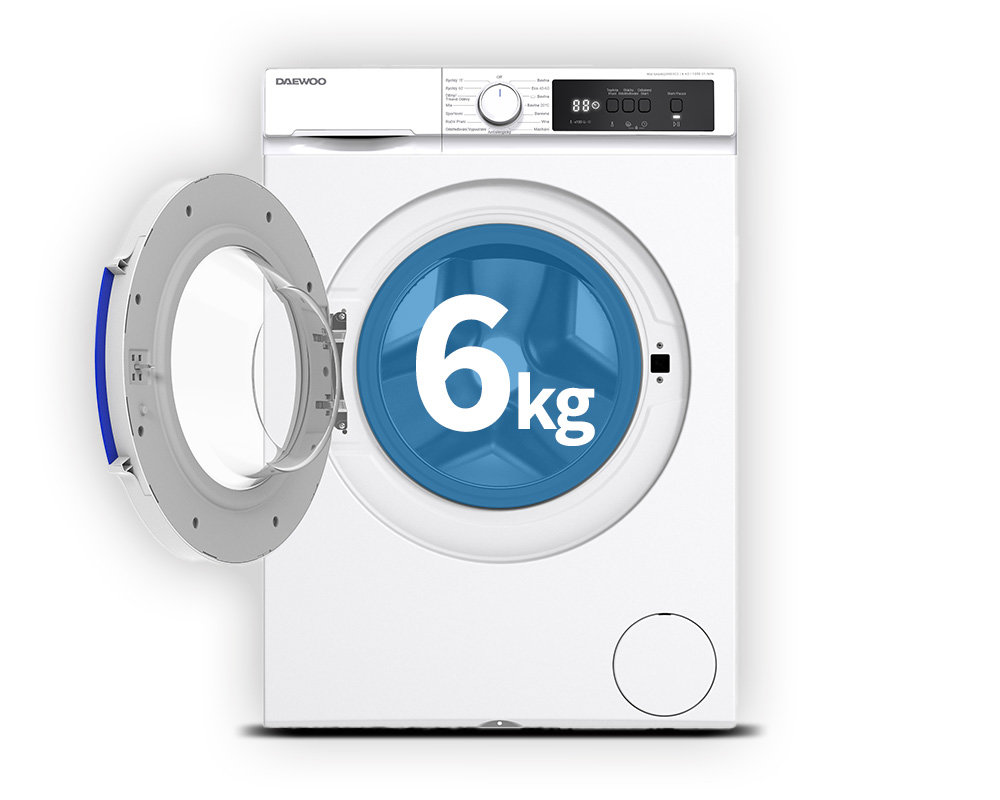 Pračka Daewoo WM-SA6402W0E0CZ Úzká pračka, 6 kg
