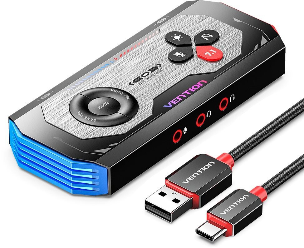 Externe Soundkarte Vention Gaming Audio Amplifier Black