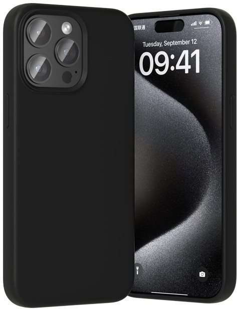 Kryt na mobil Vention Liquid Silicone Case for iPhone 13 Pro with MagSafe Black