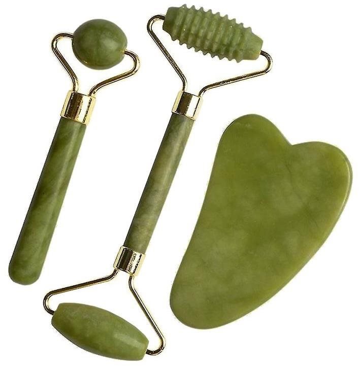 Face Roller Verk 24360 Sada masážních válečků na obličej Jade Roller