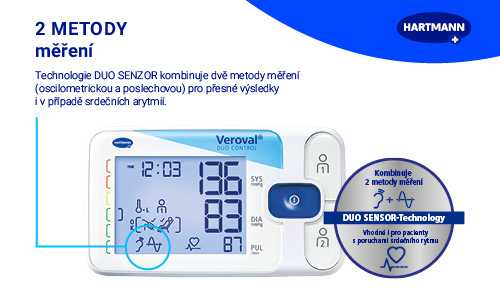 Tlakoměr pažní HARTMANN Veroval duo control