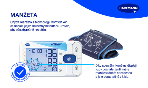 Tlakoměr pažní HARTMANN Veroval duo control
