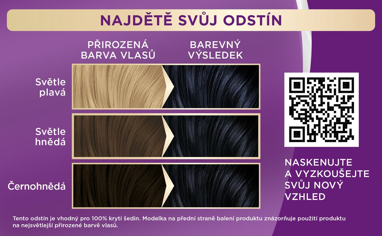 SCHWARZKOPF PALETTE Intensive colour Cream 1-1 (C1) Blue-Black
