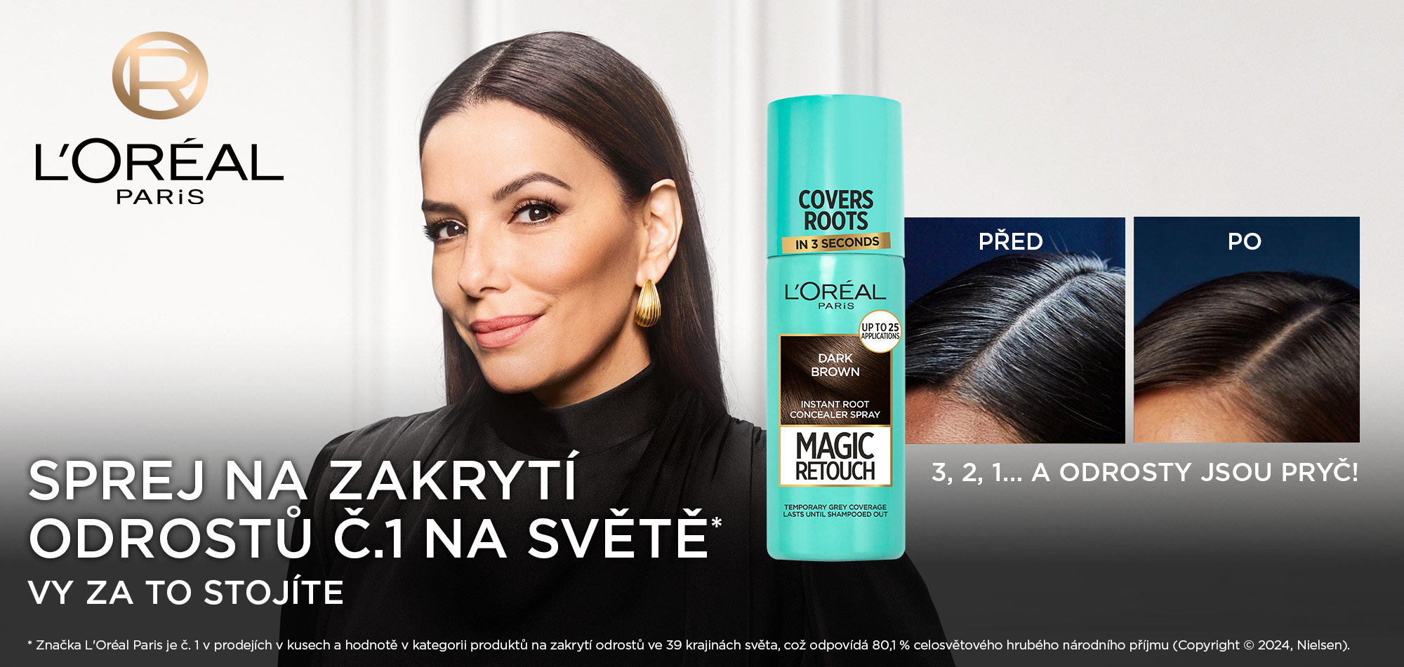 Sprej na odrosty L'Oréal Paris Magic Retouch