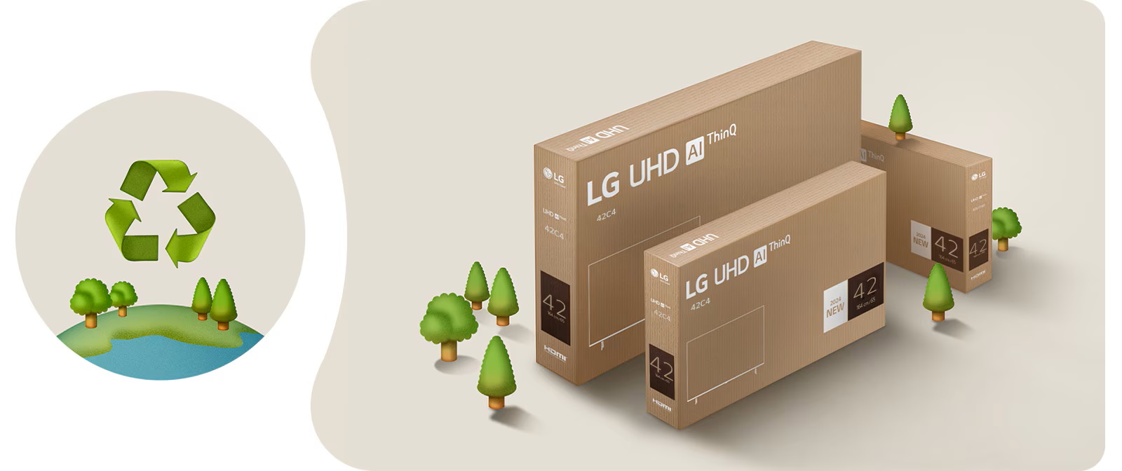 Chytrá TV LG OLED42C44