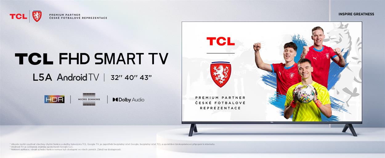 Chytrá Android LED TV TCL L5A
