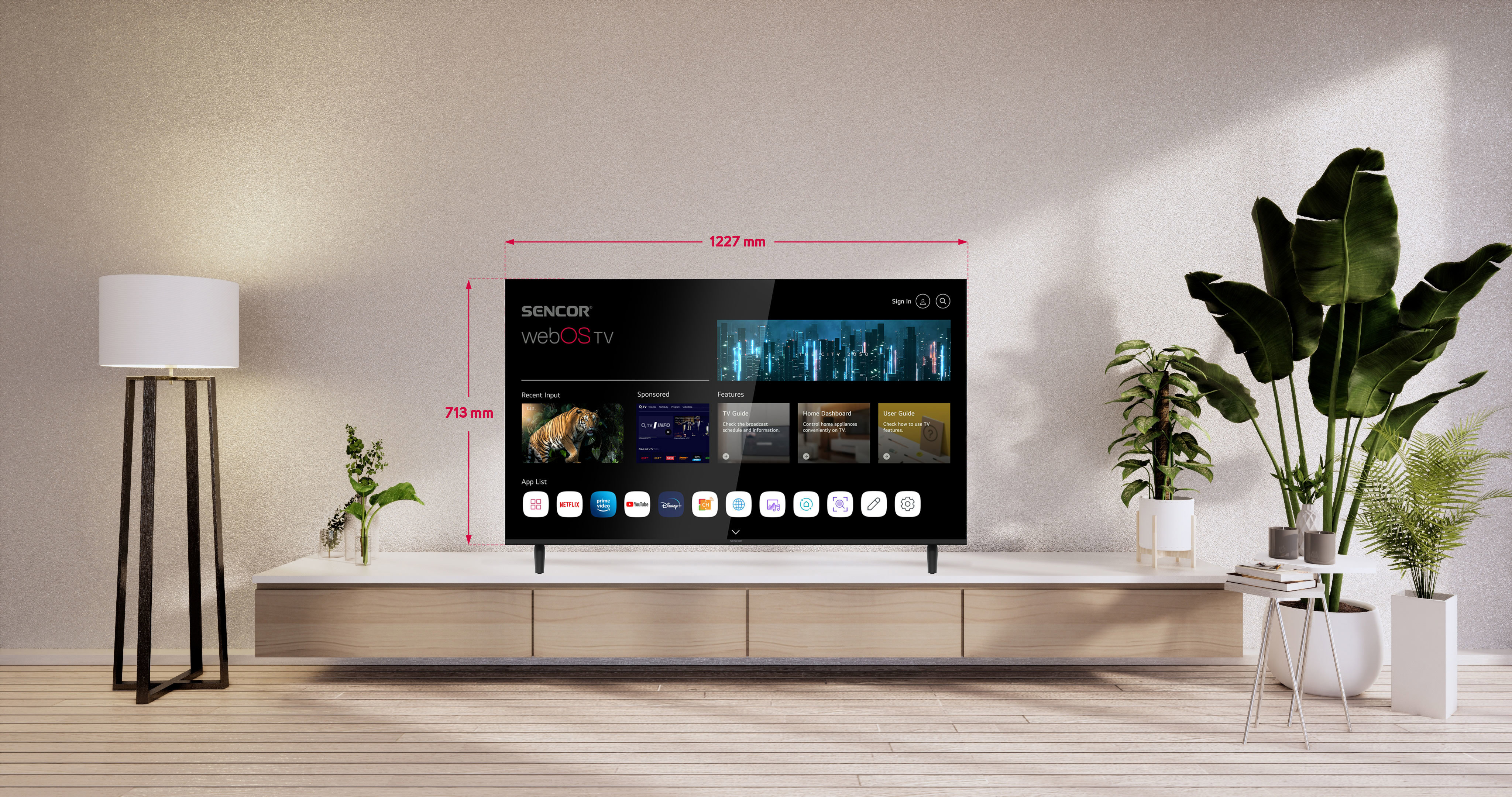 Televize 55" Sencor SLE 55US803B