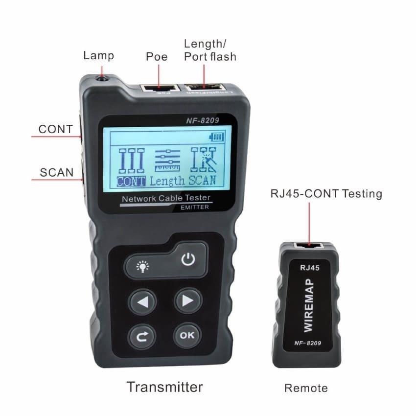 W-STAR WSNF8209 Tester kabelu RJ45