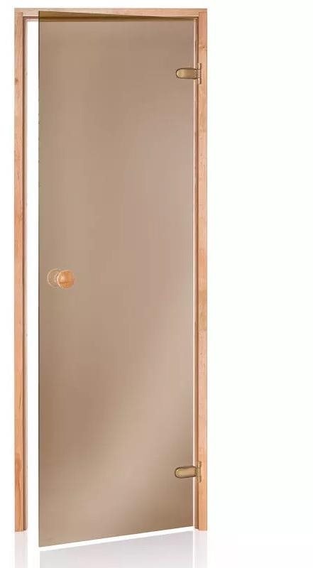 Andres Sauna door Scan 7 × 19, bronze, aspen