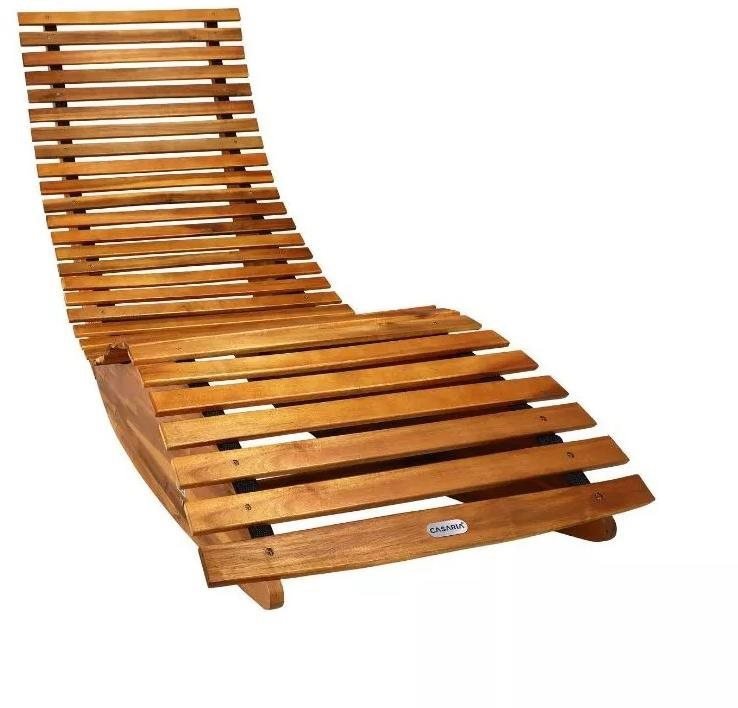 Casaria Garden lounger, ergonomic, acacia