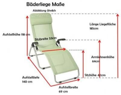 Garden deckchair DOPPLER Garden deckchair Phönix, white
