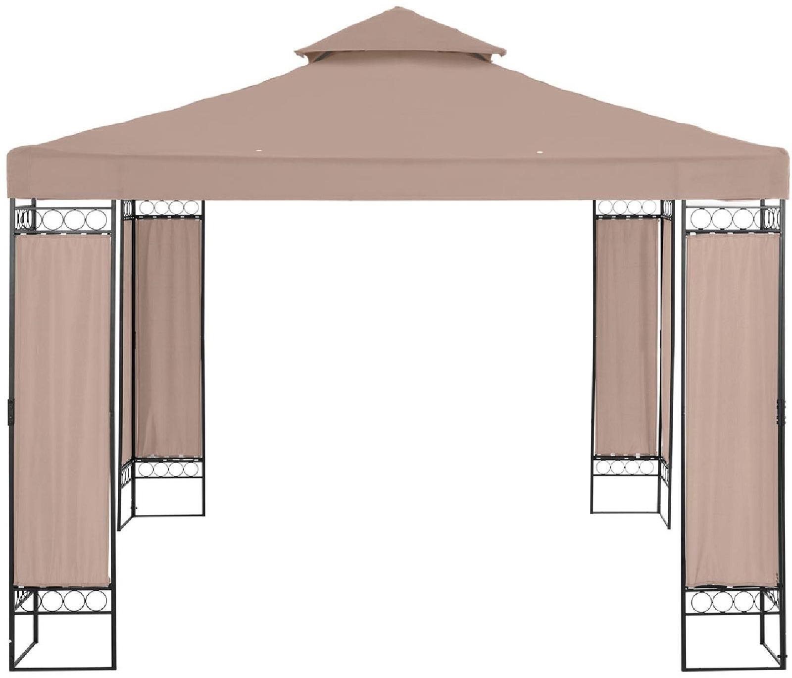 Garden gazebo Uniprodo Garden gazebo / folding tent 3 × 3 × 2,6 m beige