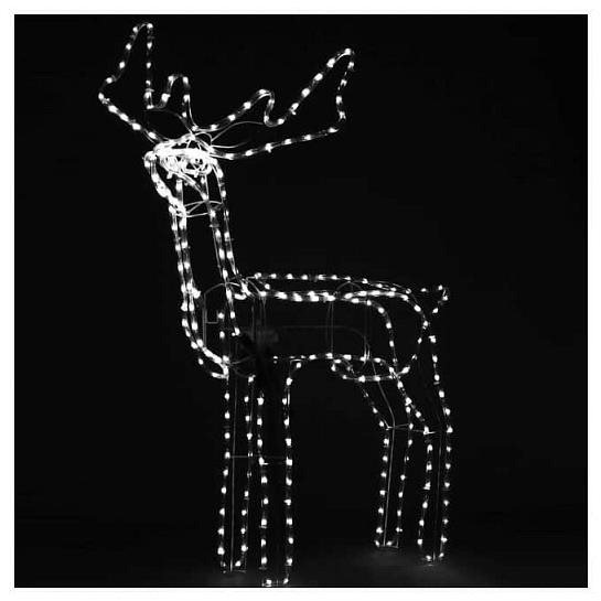 Christmas lighted reindeer with moving head 1,15 m - Cold white