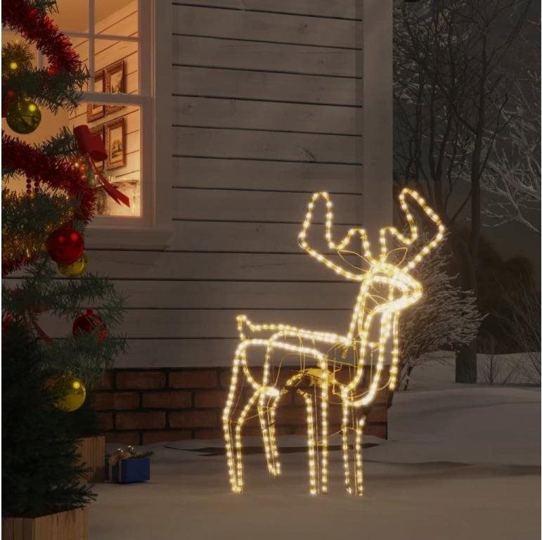 Christmas lighted reindeer with moving head 1,15 m - Cold white