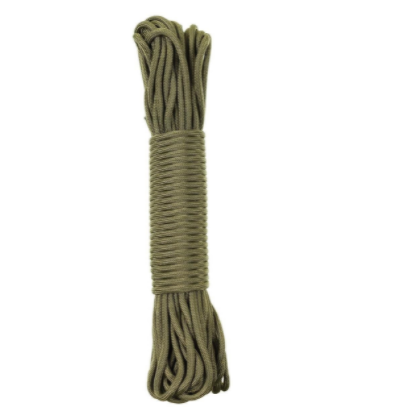 MFH Parachute cord 5 mm × 15,24 m green