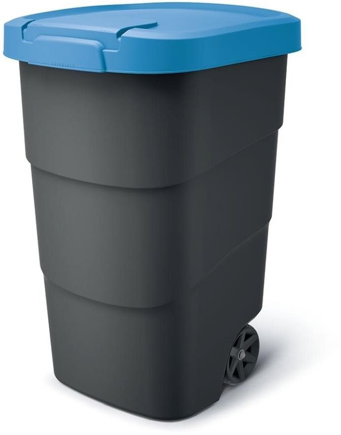Prosperplast Wheeler 90 l anthracite with blue lid