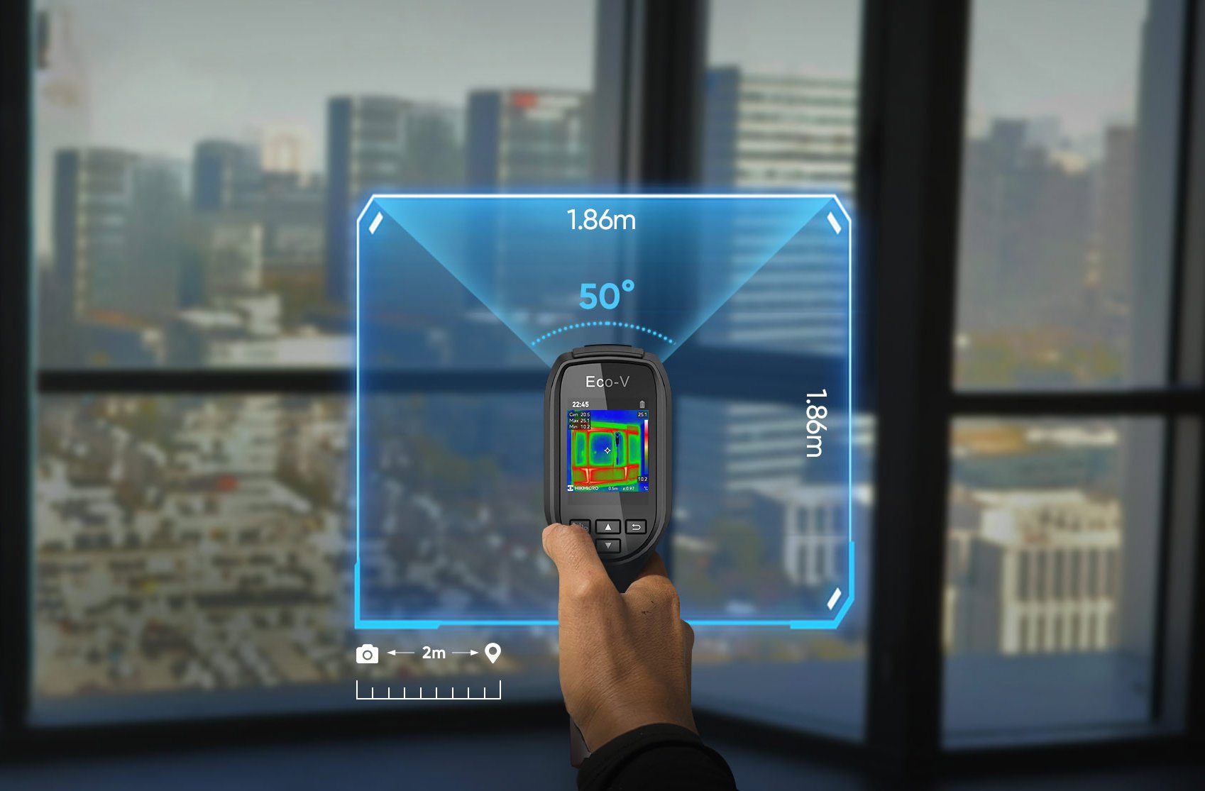 Thermal imager HIKMICRO ECO with wide-angle lens