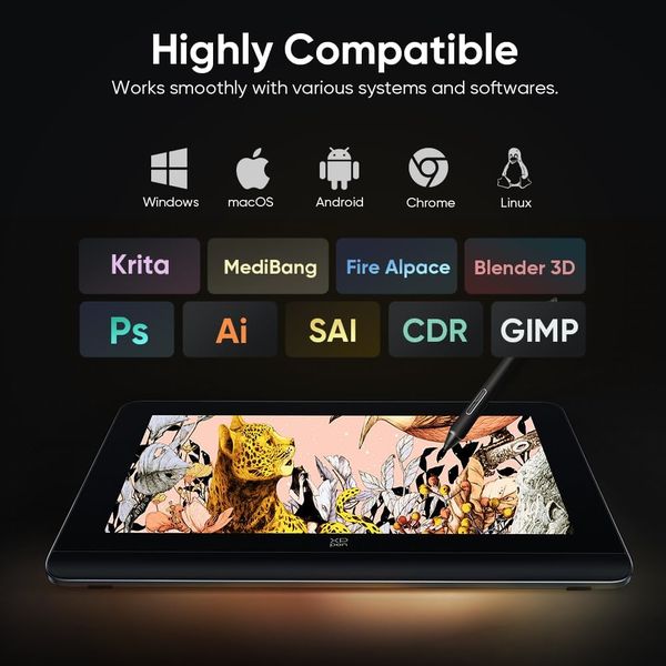 Vysoce kompatibilní tablet XPPen Artist Pro 16 (2nd Gen)