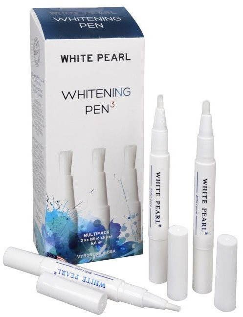 WHITE PEARL Bělící pero na bělení zubů 3 x 2,2 ml