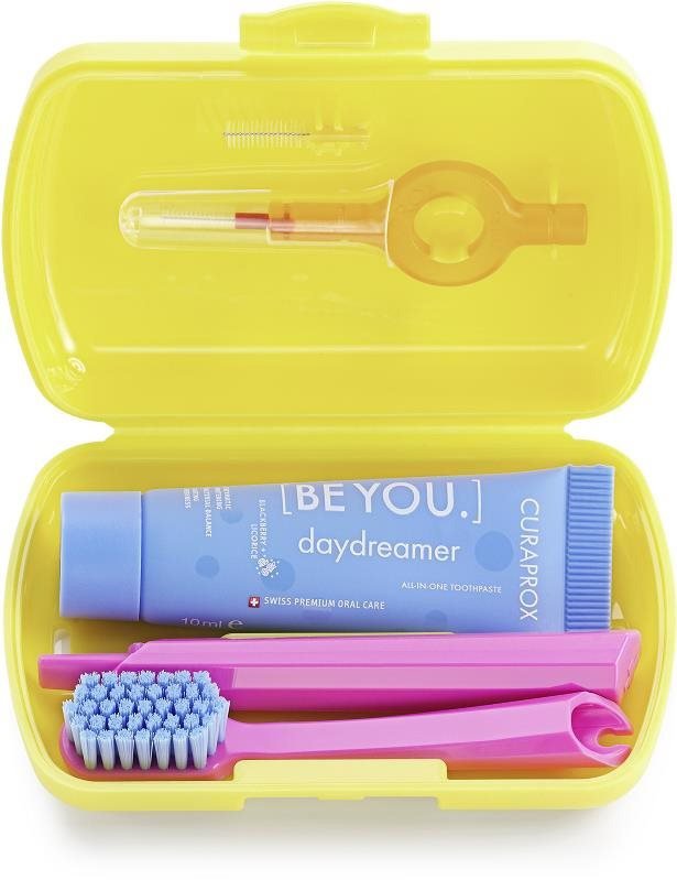 CURAPROX Travel set, žlutý