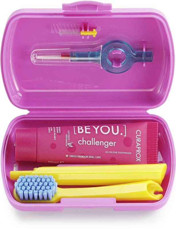 CURAPROX Travel set, růžový
