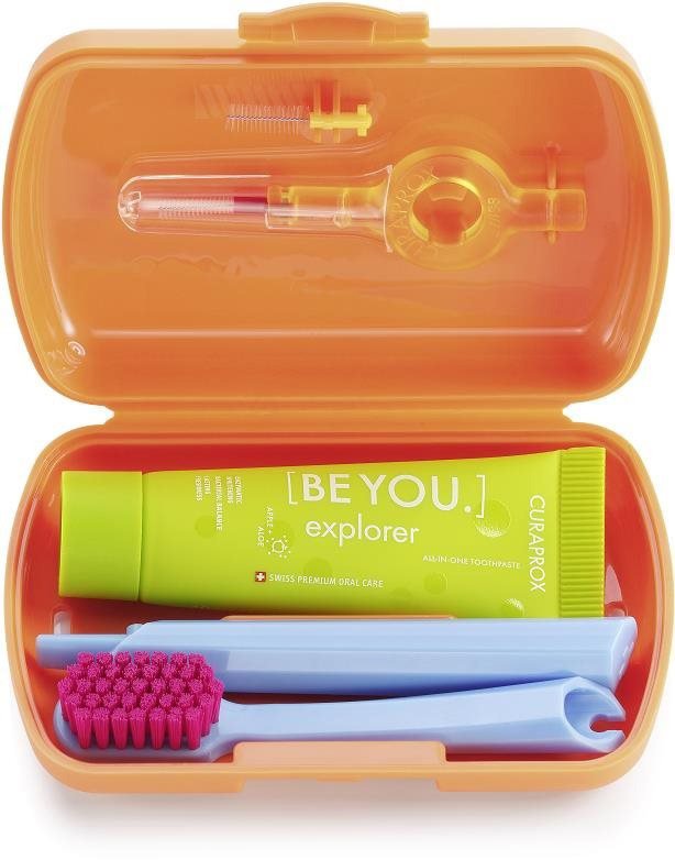 CURAPROX Travel set, oranžový