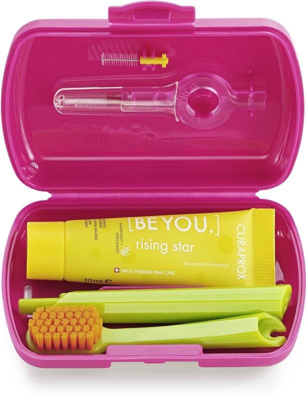 CURAPROX Travel set, červený