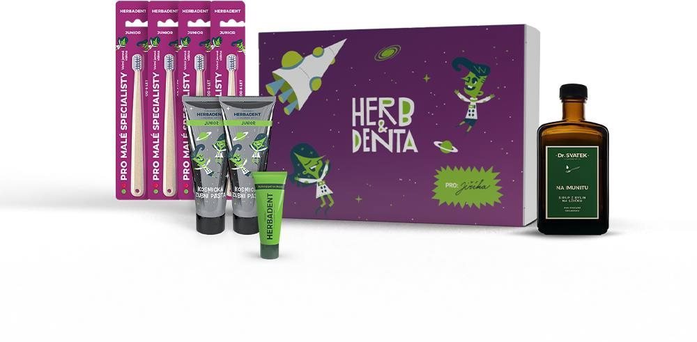 Sada pro ústní hygienu HERBADENT balíček pro naše děti