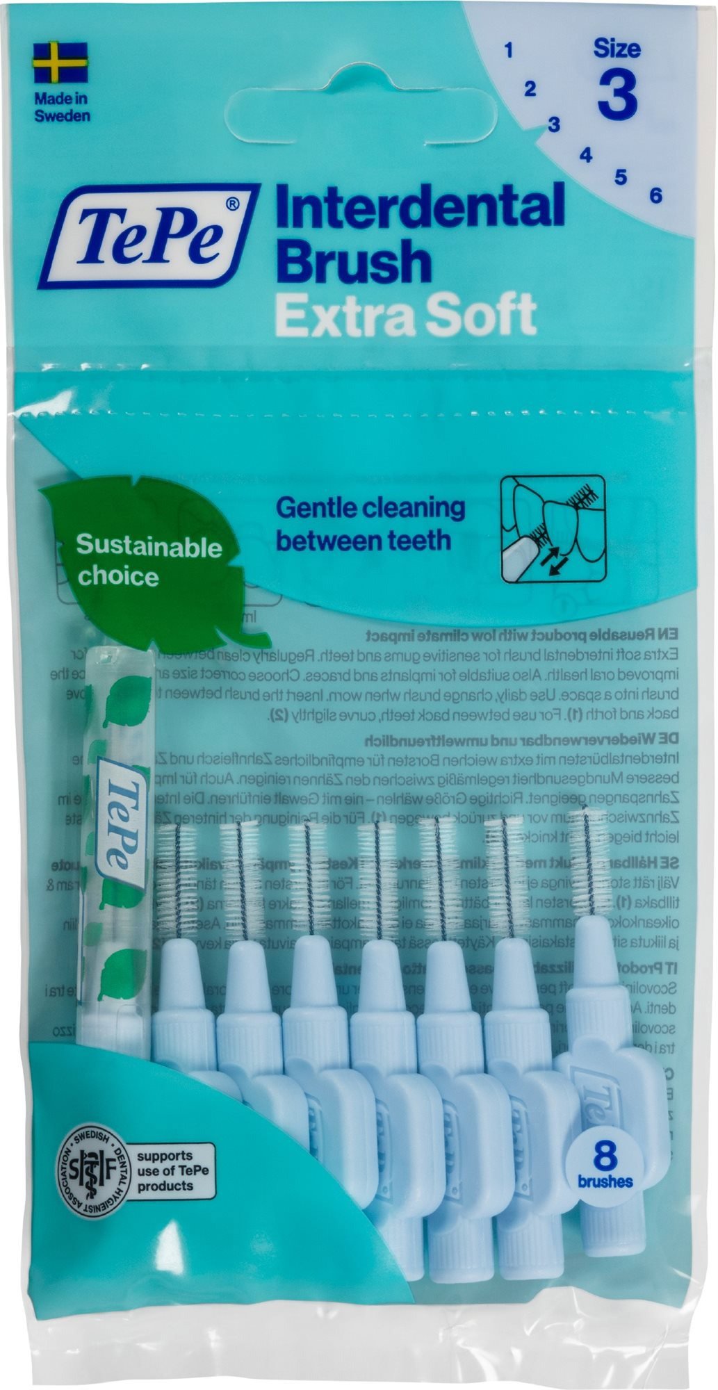 Mezizubní kartáček TEPE Extra Soft 0,6 mm modrý 8 ks