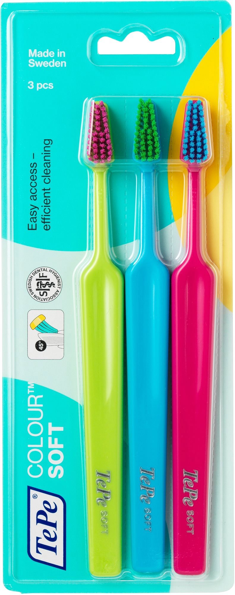 Zubní kartáček TEPE Colour Soft 3-pack