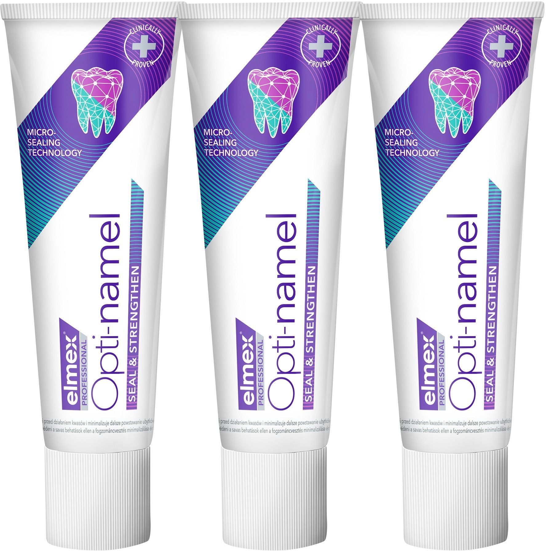 ELMEX Professional Opti-namel Seal & Strengthen 3 × 75 ml
