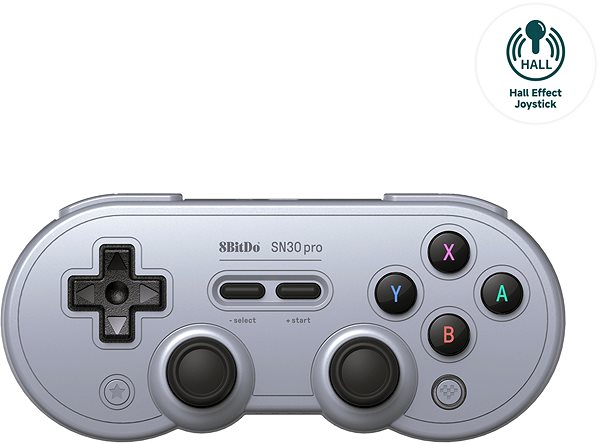 Kontroller 8BitDo SN30 Pro Wireless Gamepad (Hall Effect Joystick) - Grey Edition - Nintendo Switch ...