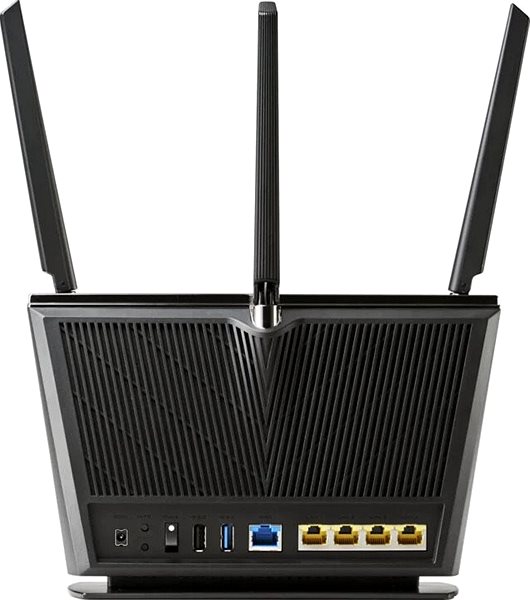 WiFi router Asus RT-AX68U Zadná strana