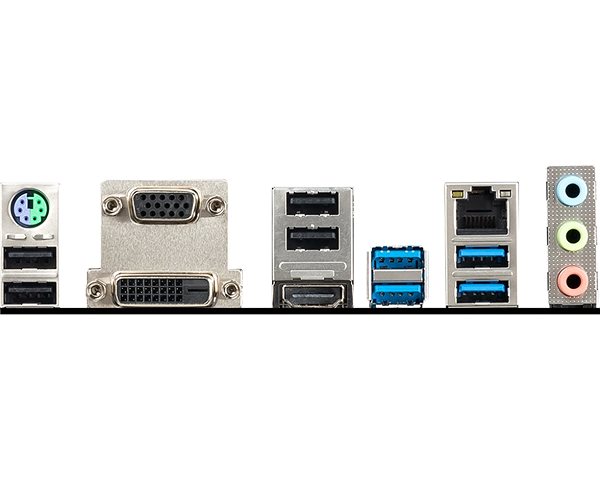 Motherboard MSI B450M PRO-VDH MAX Connectivity (ports)