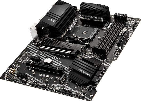 Motherboard MSI B550-A PRO Lateral view