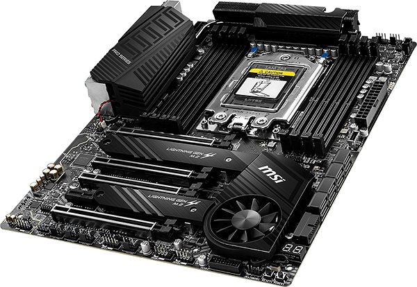 Motherboard MSI TRX40 PRO 10G Lateral view