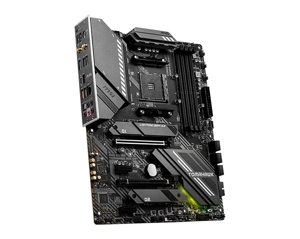 Motherboard MSI MAG X570S TOMAHAWK MAX WIFI Lateral view
