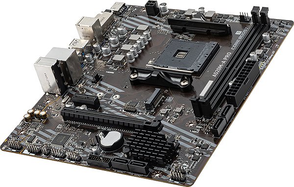 Motherboard MSI A520M-A PRO Lateral view