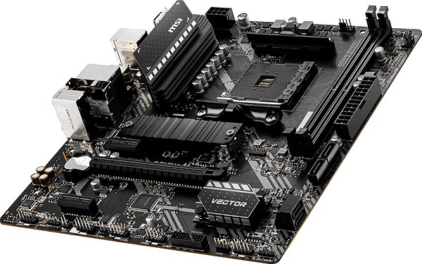 Motherboard MSI MAG A520M VECTOR WIFI Lateral view