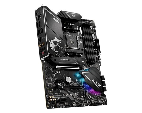 Motherboard MSI MPG B550 GAMING EDGE WIFI Seitlicher Anblick
