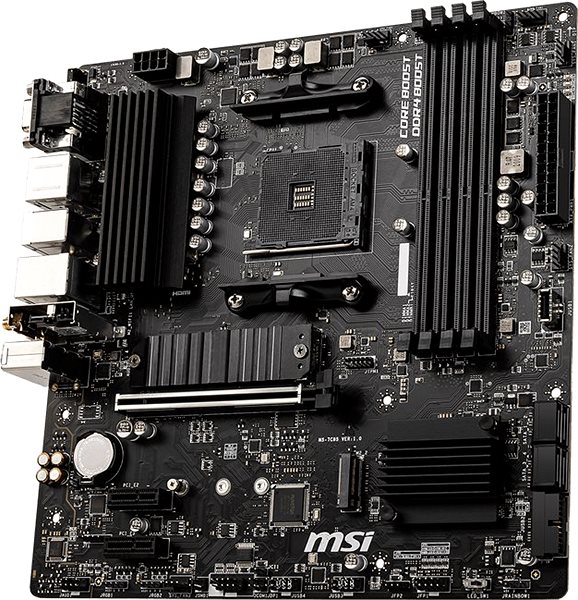 Motherboard MSI B550M PRO-VDH WIFI Lateral view