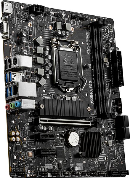 Motherboard MSI B560M-A PRO Lateral view