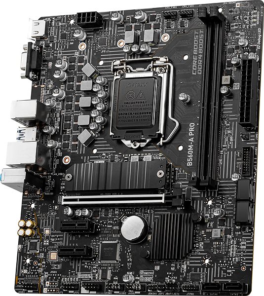 Motherboard MSI B560M-A PRO Seitlicher Anblick