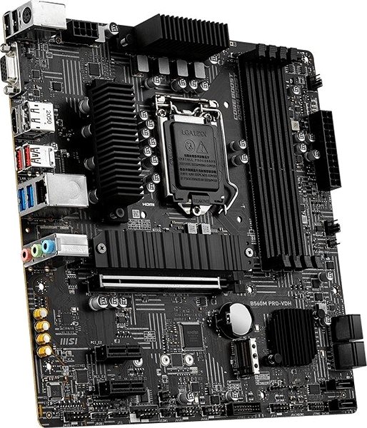 Motherboard MSI B560M PRO-VDH Lateral view