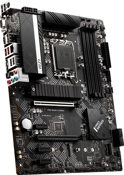 Motherboard MSI PRO B660-A DDR4 Seitlicher Anblick