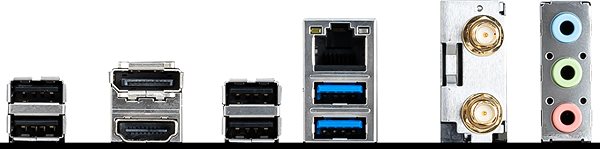 Základná doska MSI H510I PRO WIFI Možnosti pripojenia (porty)