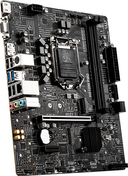 Motherboard MSI H510M PRO Seitlicher Anblick