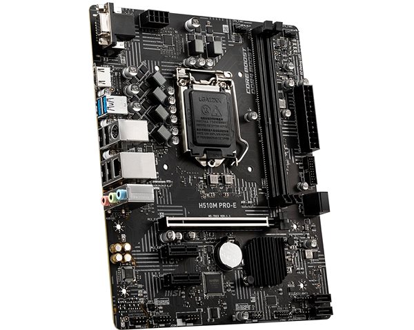 Motherboard MSI H510M PRO-E Lateral view
