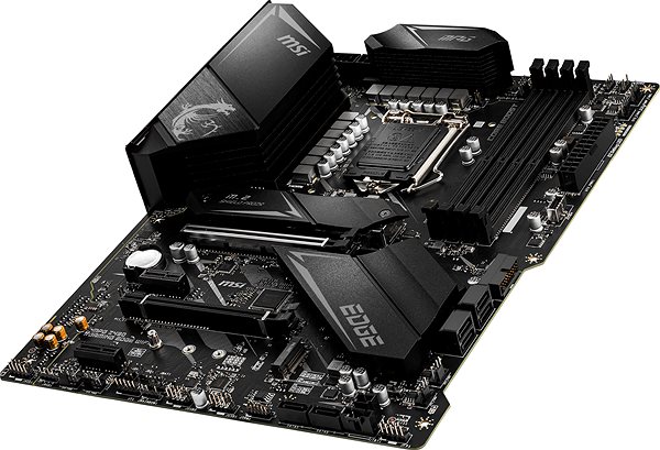 Motherboard MSI MPG Z490 GAMING EDGE WIFI Lateral view